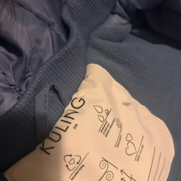 KULING SNOWSUIT size 104, blue, faux fur - Picture 6 of 10